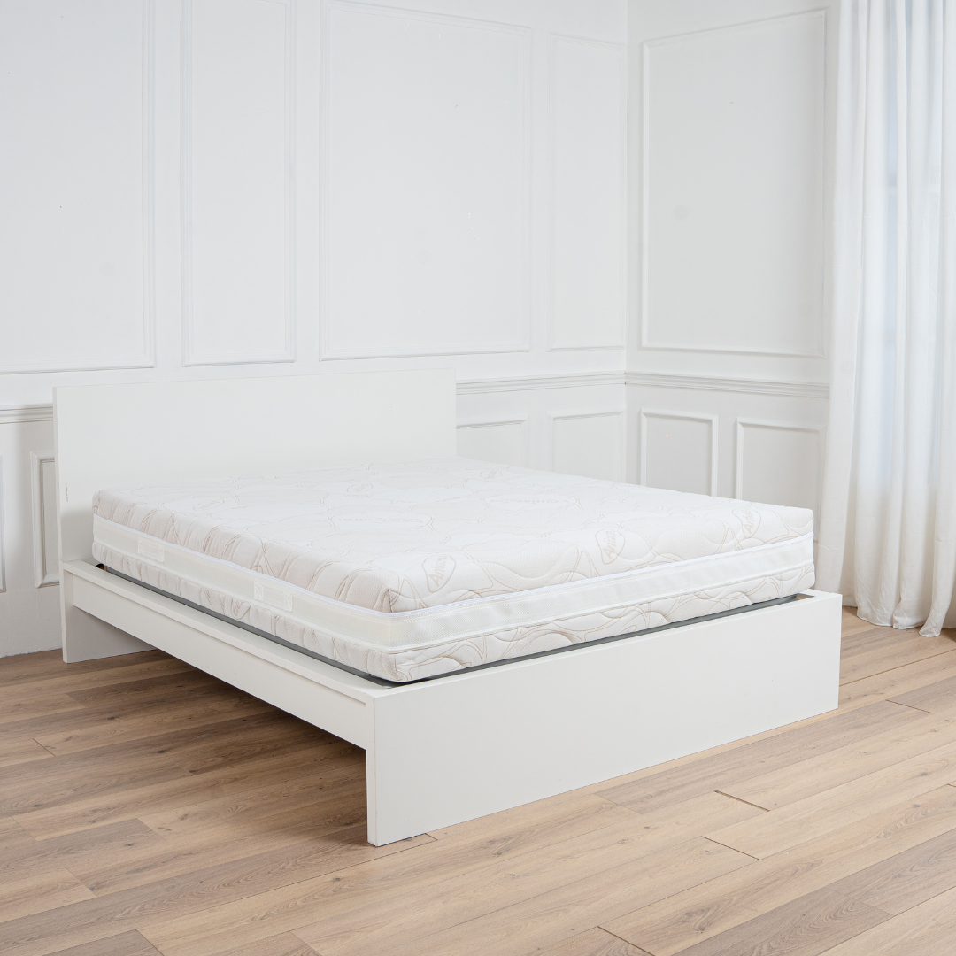 Materasso Memory Foam 2 Strati Sfoderabile Doppia Zip H26 Con Tessuto Antiacaro e Fascia Traspirante 3D