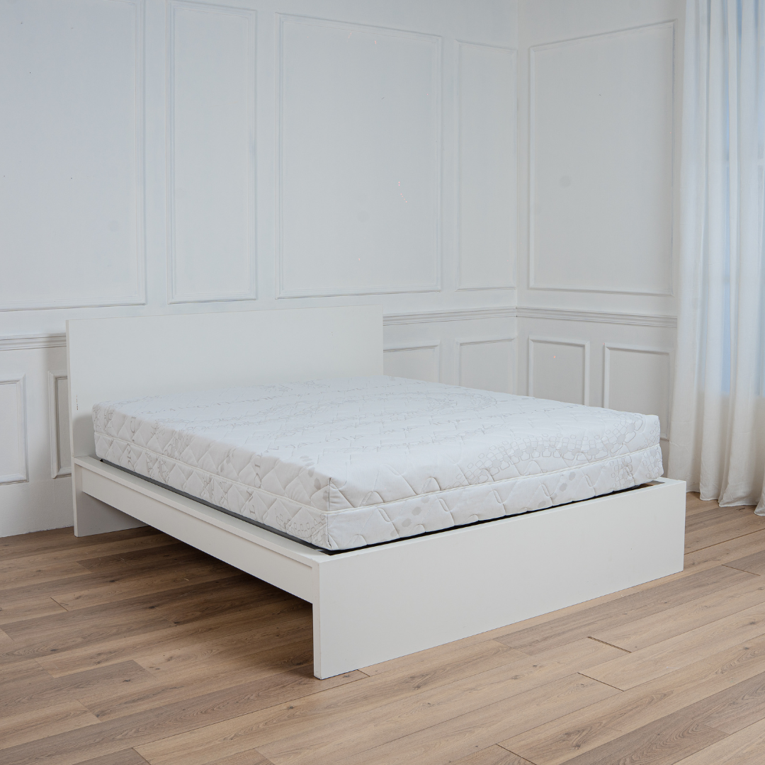 Materasso Memory Foam 2 Strati Sfoderabile Tessuto Bioceramic Con Zip Perimetrale