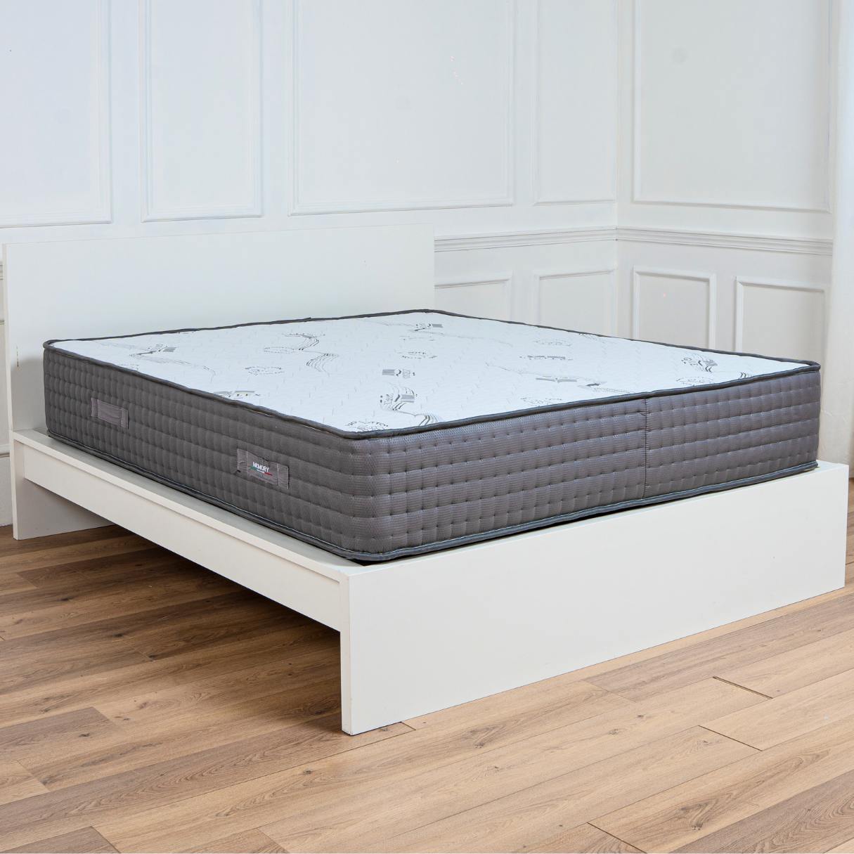 Materasso Ginflex Memory Foam 2 Strati Fisso Tessuto Antiacaro Con Fascia Perimetrale Capitonè