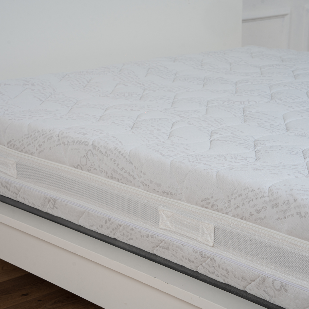 Materasso Memory Foam 3 Strati Sfoderabile Doppia Zip H26 Con Tessuto Carbon e Fascia Traspirante 3D