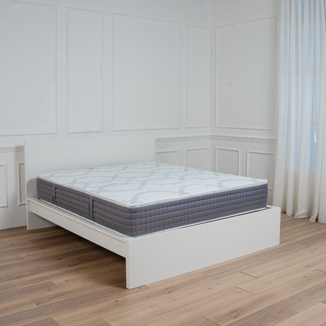 Materasso Memory Foam 2 Strati Sfoderabile Tessuto Intreccio H26 Con Fascia Perimetrale Capitonè