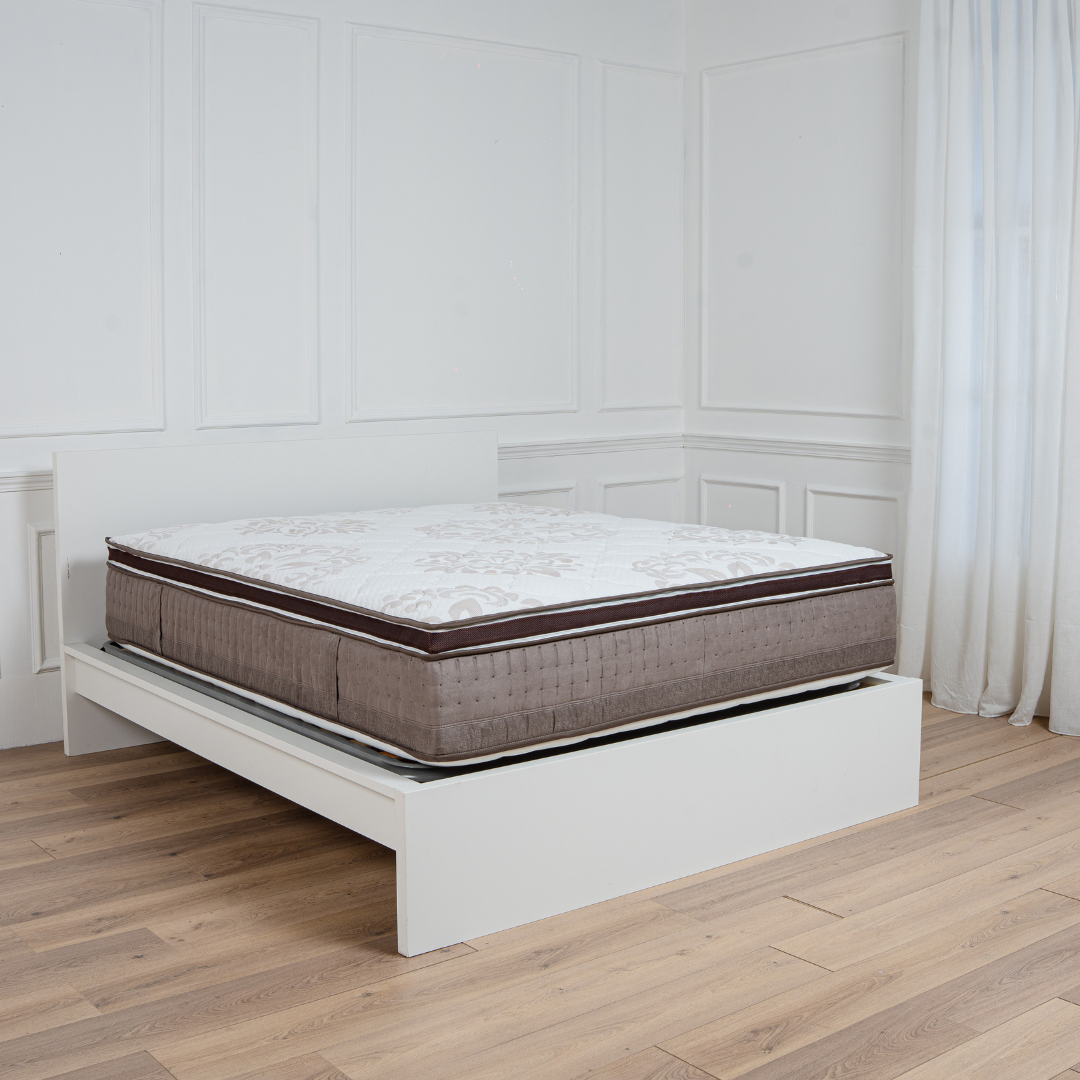 Materasso Plus Memory Foam 3 Strati Sfoderabile Tessuto Damascato H28 Con Topper Integrato Sganciabile e Fascia in Velluto