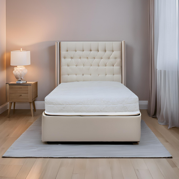 Materasso Memory Foam 2 Strati Sfoderabile Tessuto Bioceramic Con Zip Perimetrale